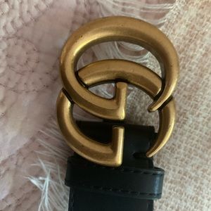 Double G Belt. 41” n length; fits waist 32.5-37.5”